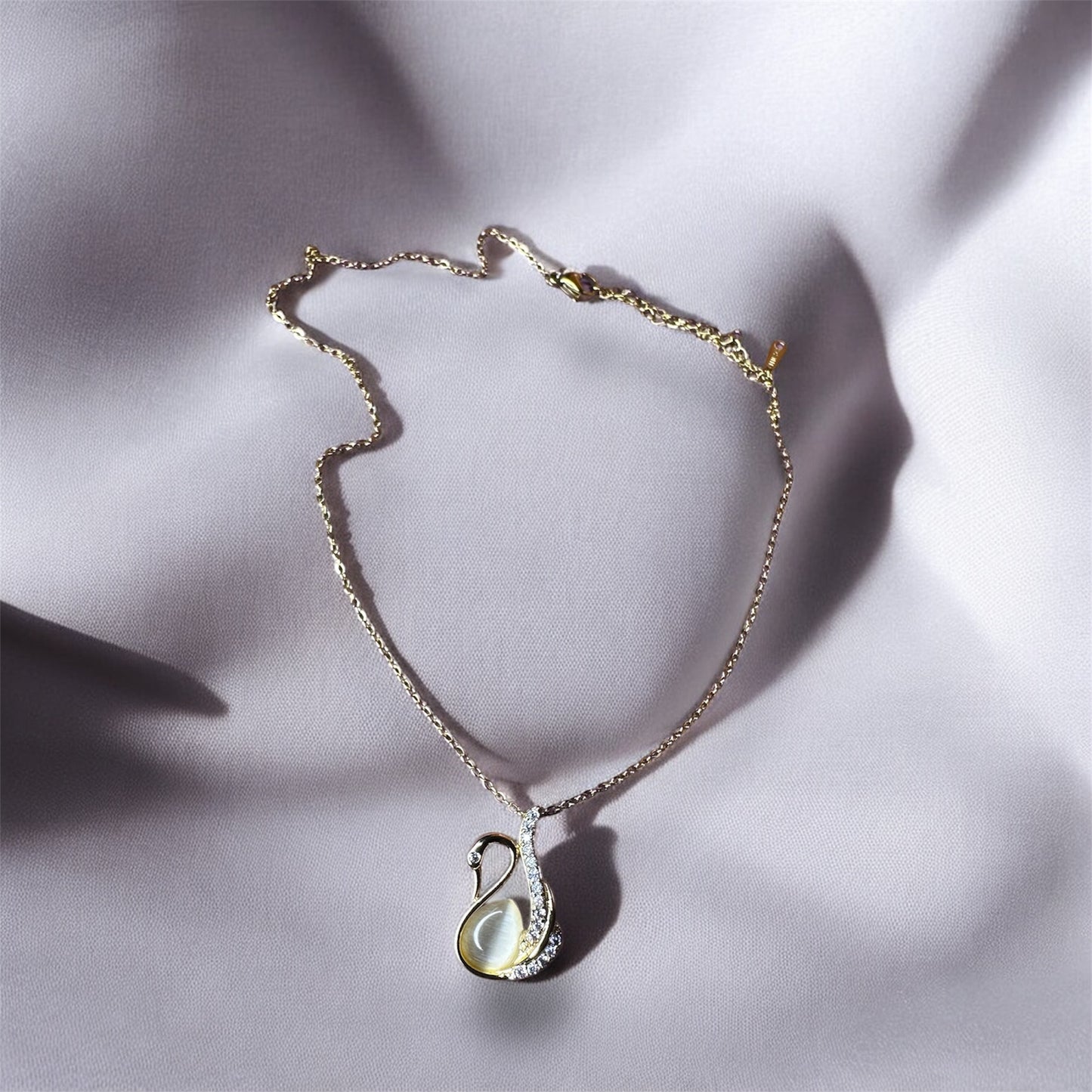Golden Swan Pendant