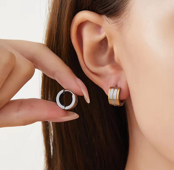 Bold Horizon Huggie Hoops