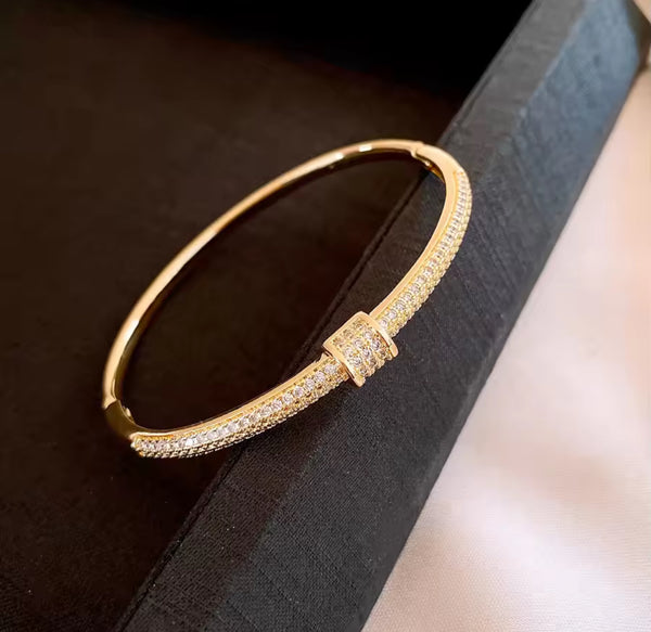 Endless Sparkle Knot Bangle