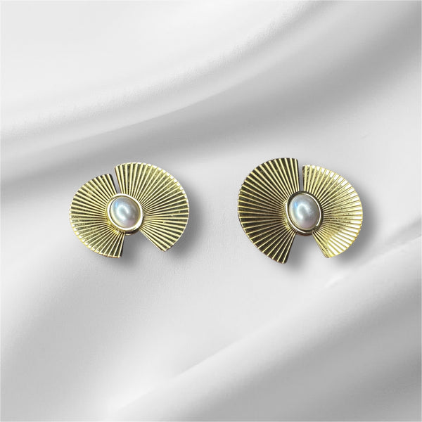 Golden Eclipse Hoops