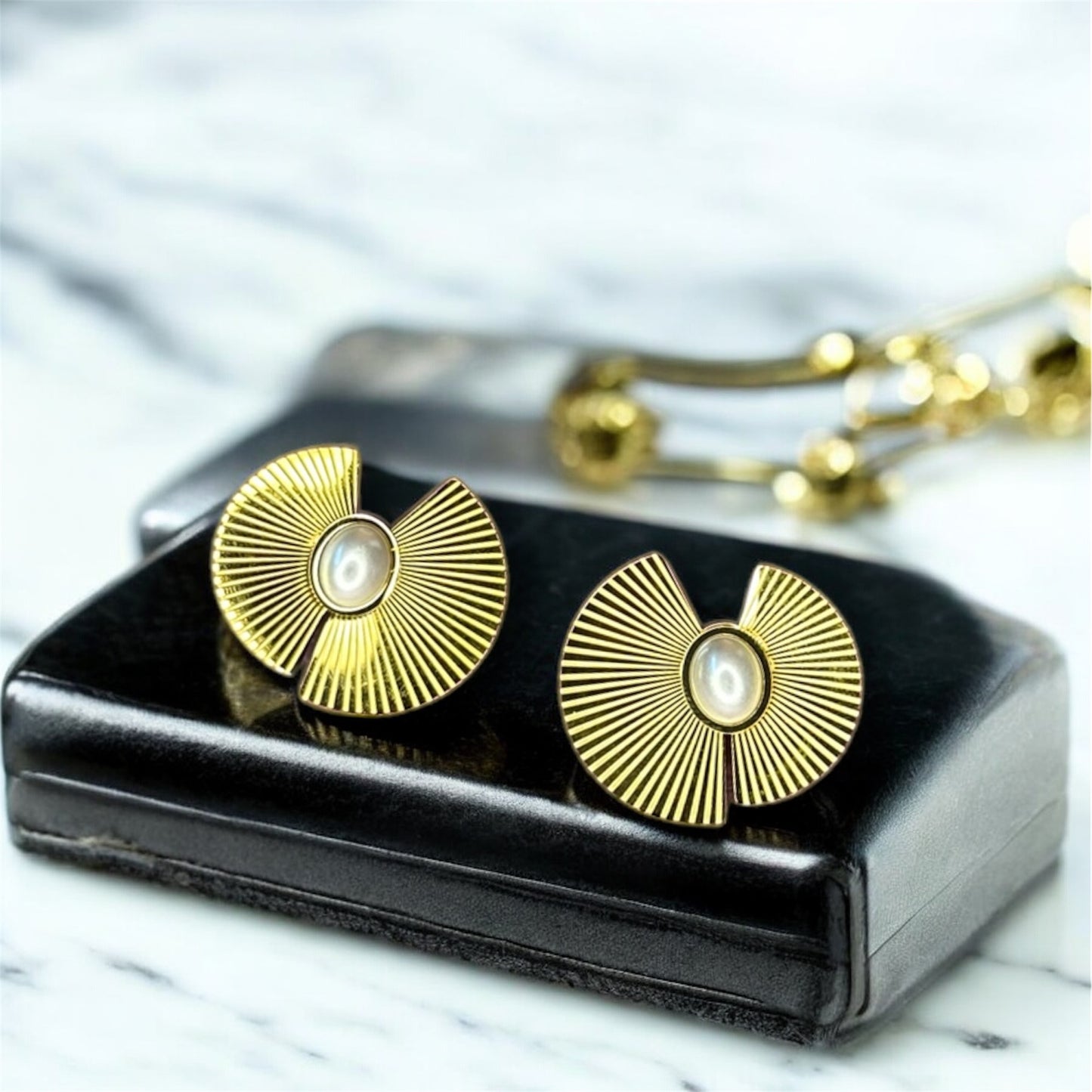 Golden Eclipse Hoops