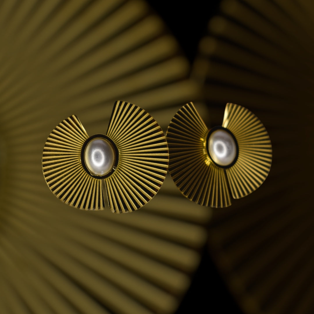Golden Eclipse Hoops