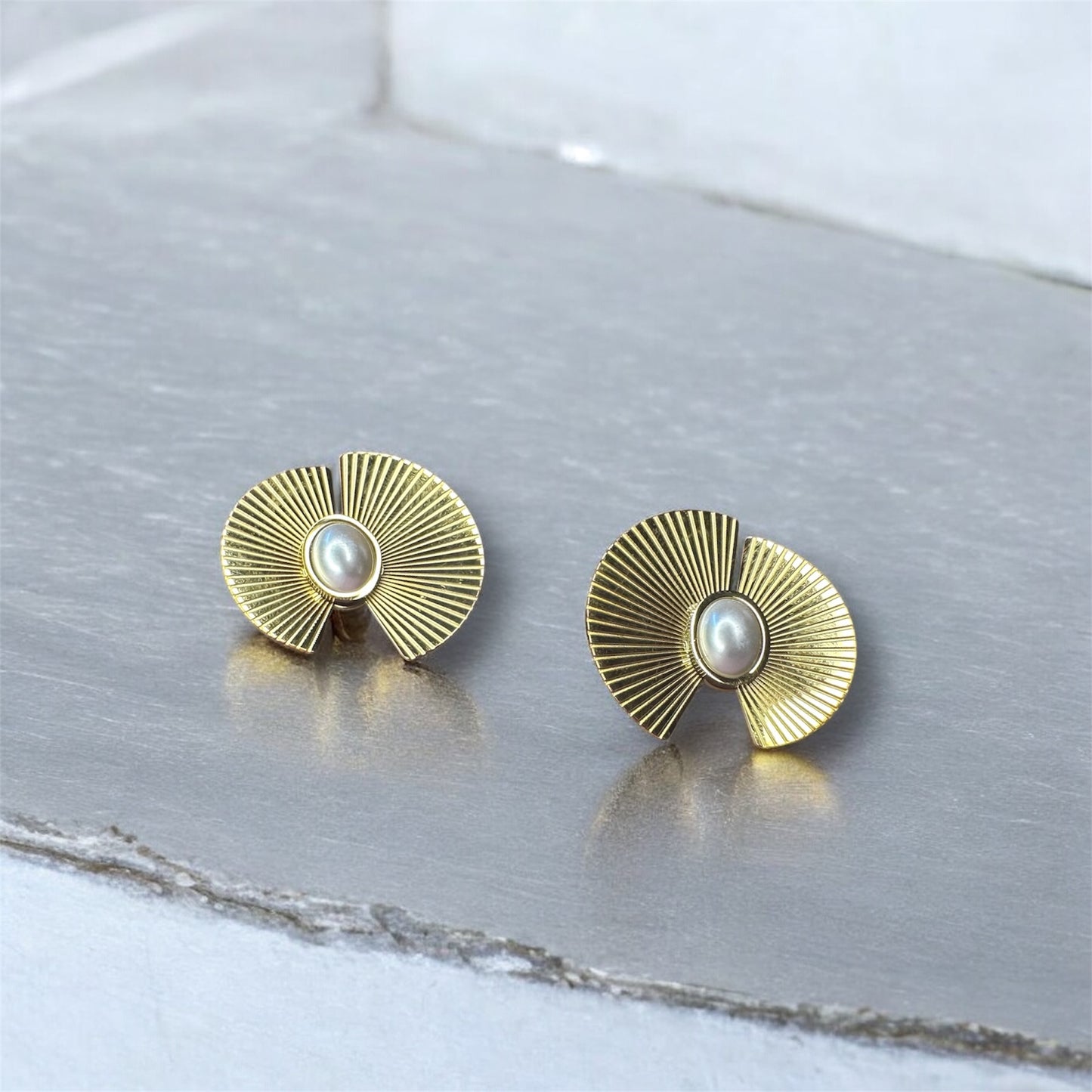 Golden Eclipse Hoops