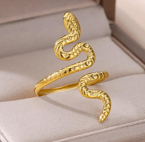 Gilded Viper Ring