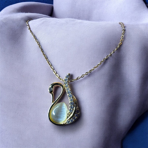 Golden Swan Pendant