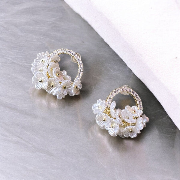 Eternal Fleur Hoops